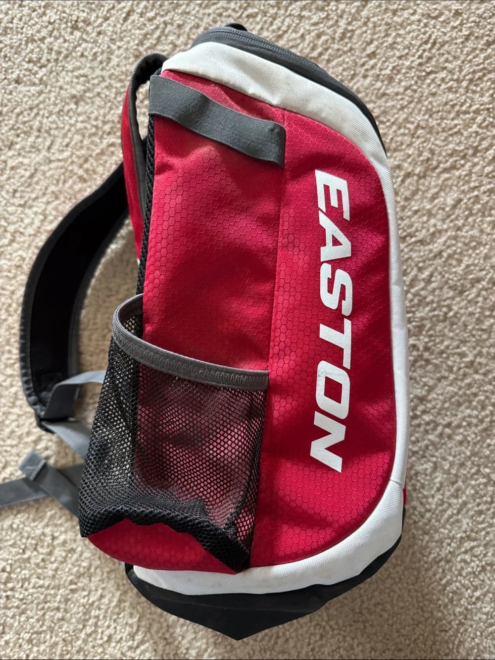 Easton Red and White Youth Baseball Bag